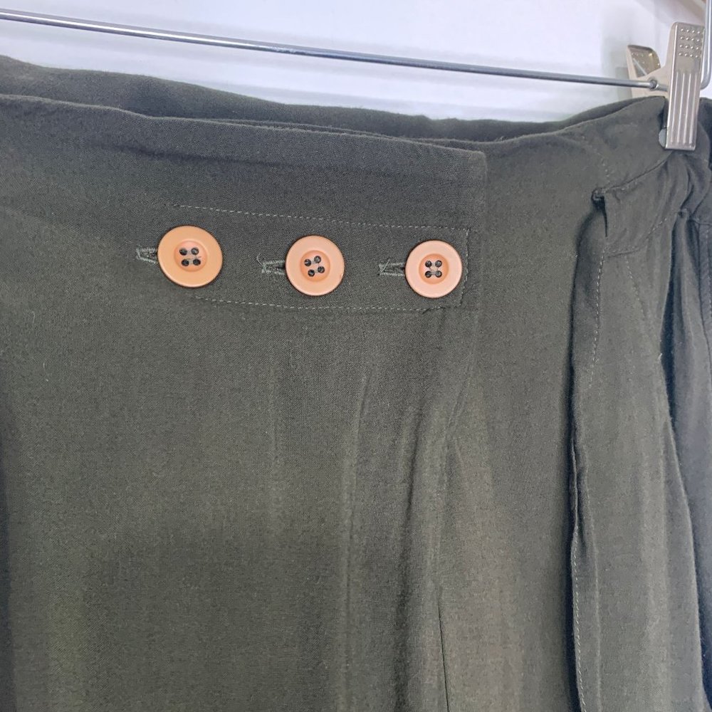 PHARAOH COLLECTION Military Green Thai Pant Sz 1 - Picture 5 of 11